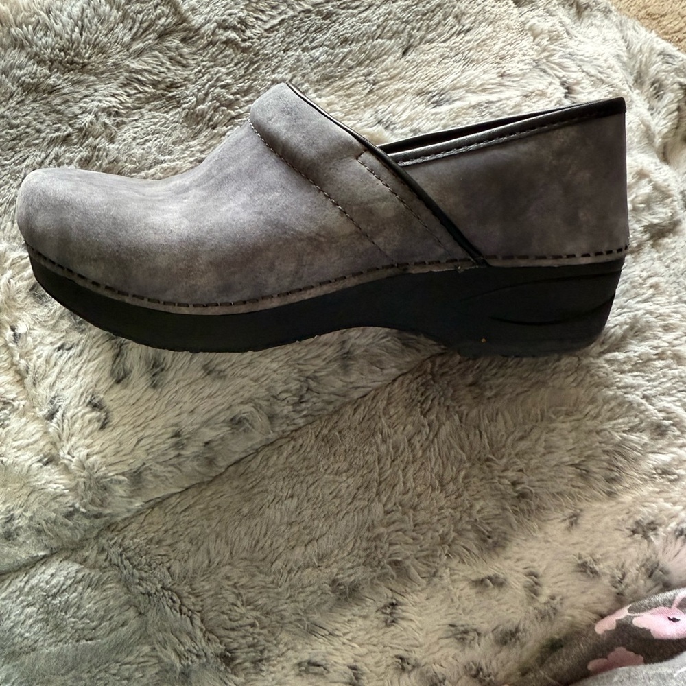Dansko Gray Mules Comfortable Slip-On Clogs